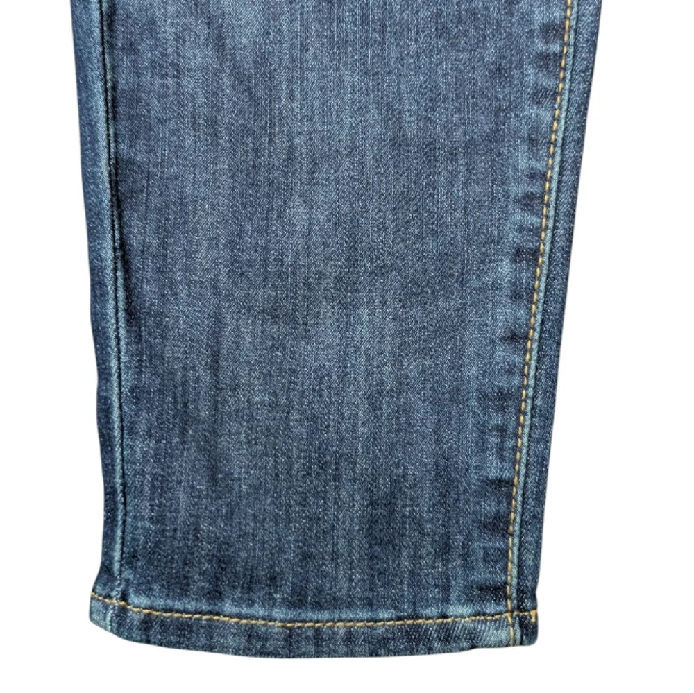 Levi Strauss Maternity Skinny Dark Rinse Super Stretch Full Tummy Panel Jeans Lg